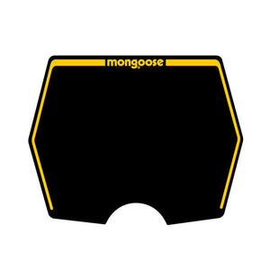 1982-1983 Mongoose - plate decal only - Black with Yellow print