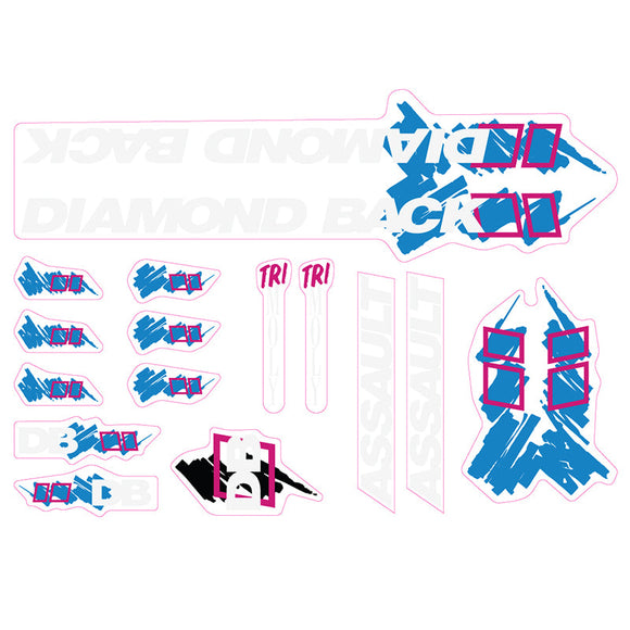 1990 Diamond Back - Assault for Blue frame decal set