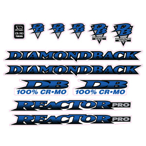 1995 Diamond Back - Reactor PRO decal set