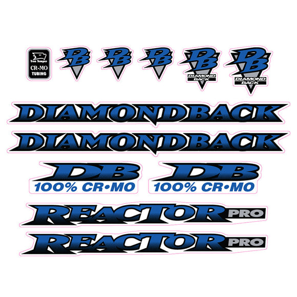 1995 Diamond Back - Reactor PRO decal set