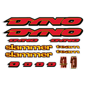 1995 DYNO - Slammer Team for chrome frame decal set