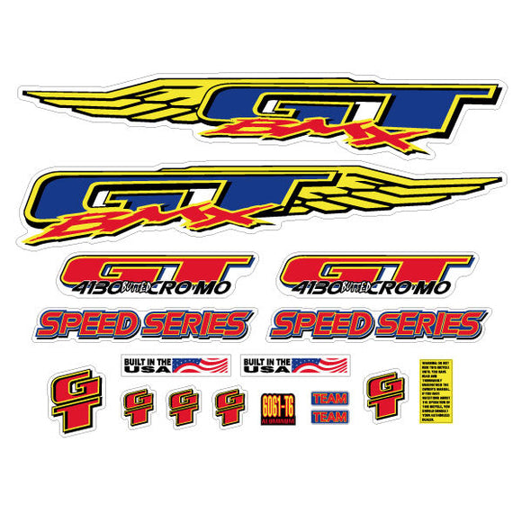 1996 GT BMX - Speed Series TEAM - decal set