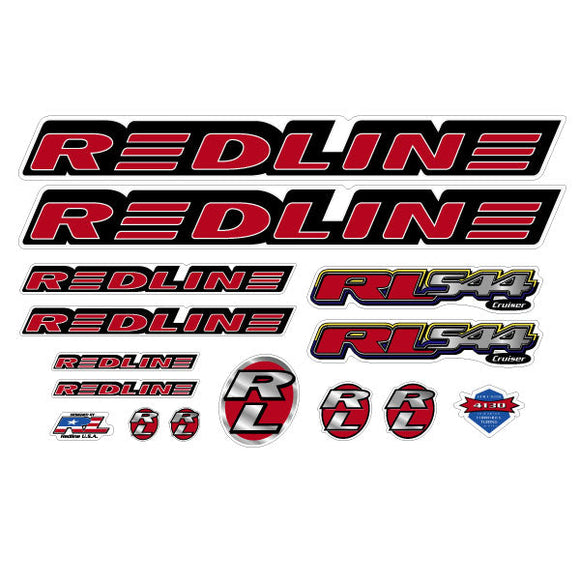 1997 Redline - RL544 for chrome frame - Decal set