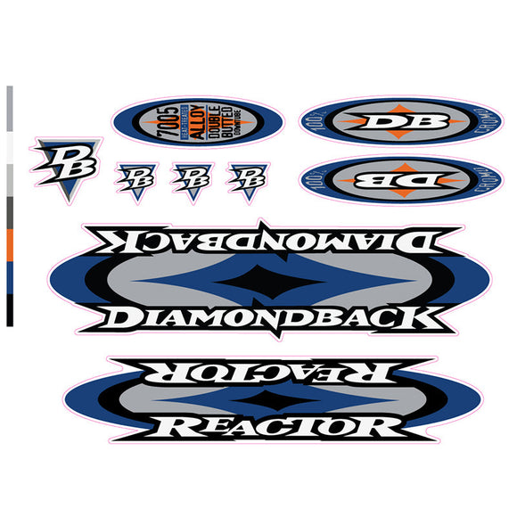 1998 Diamond Back -  Reactor for polished frame decal set