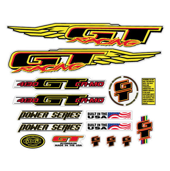 1998 GT BMX - Power Series - decal set