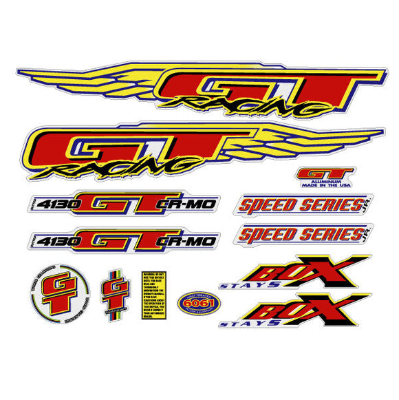 1998 GT BMX - Speed Series JR - Clear decal set