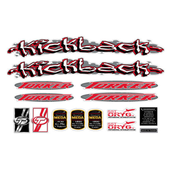 1998 Torker - Kickback decal set