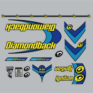 1999 Diamond Back -  Ignitor for chrome frame decal set