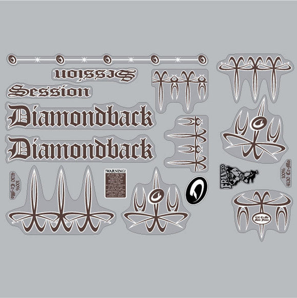 2000 Diamond Back - Session for green frame decal set