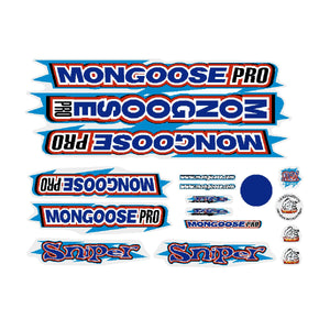 2000 Mongoose - Sniper Blue Red - Decal set