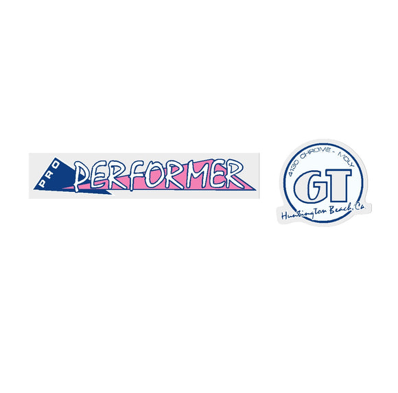 1986 GT BMX Pro Performer - Pink/Blue handle bar set