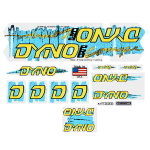 1987 DYNO - PRO COMPE on clear decal set