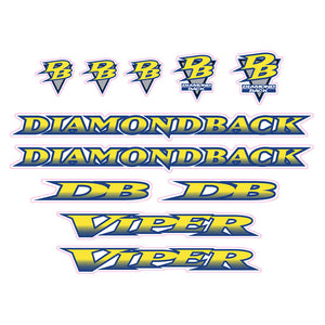 1995 Diamond Back - Viper FW for Chrome frame decal set