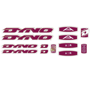 1998 DYNO - AIR decal set - for green frames