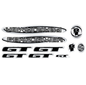 1999 GT BMX - Performer - for Black frame decal set