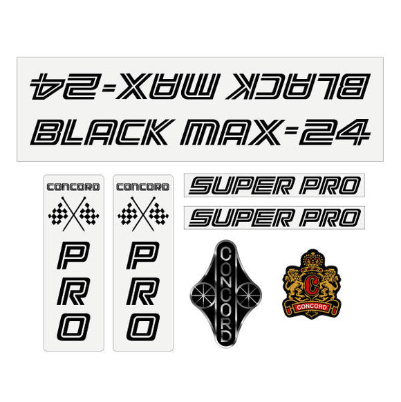 Concord - Black Max 24 - clear decal set