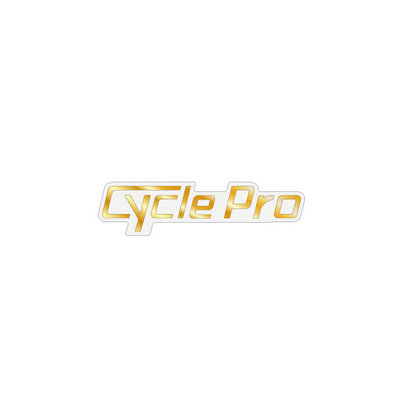 Cycle Pro -  seat rear Gold decal