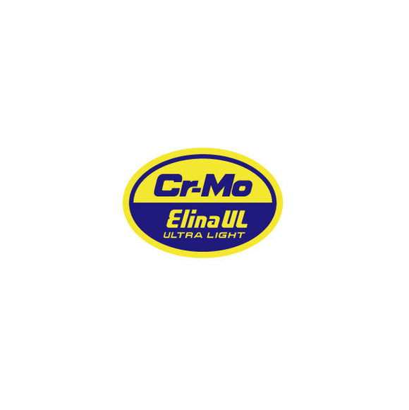 Elina - UL Cromo Yellow Blue oval pole decal