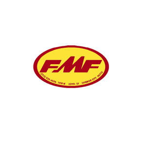 FMF - BMX  Red & Yellow head tube decal