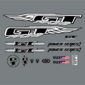 1998 GT BMX - Power Series 1.0 - decal set for blue frame