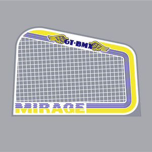 GT - Mirage BMX Wings - Yellow Blue side side plate decal