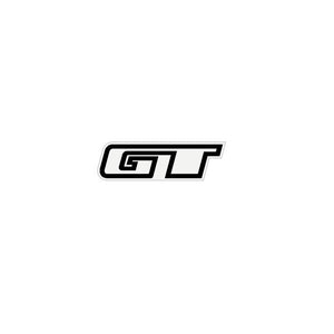 GT - 90's Seatclamp decal - Outline Black on clear