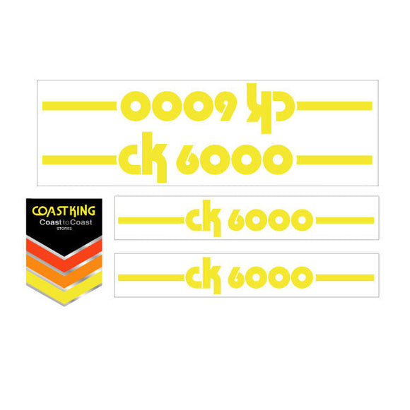 Huffy - CK6000 Coast to Coast decal set