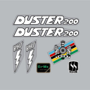 KHS - Duster 200 "Crest" decal set