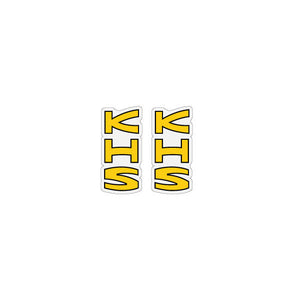 KHS - Yellow Black fork decals