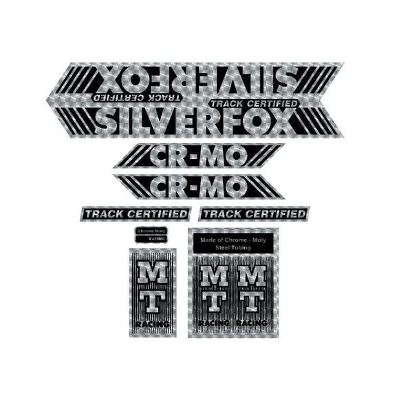 MT Racing - SILVERFOX Cromo PRISM decal set