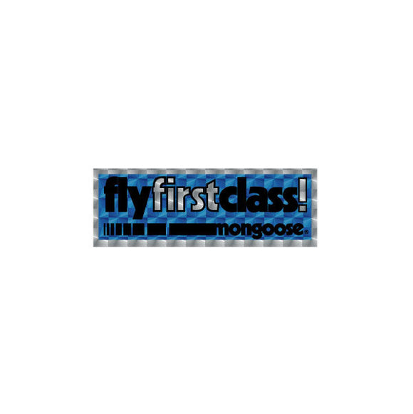 Mongoose - FLY FIRST CLASS BLUE PRISM decal