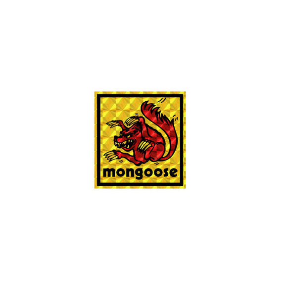 Mongoose - GOLD RED MAURICE PRISM decal