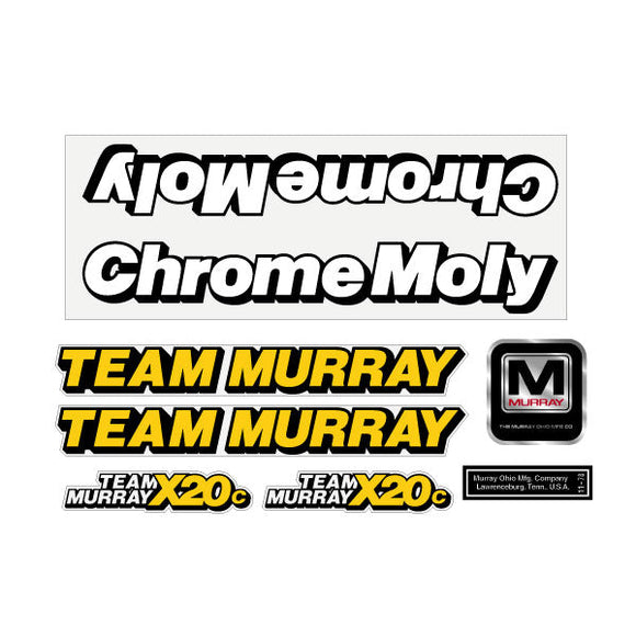 Murray - Cromoly X20C Decal set