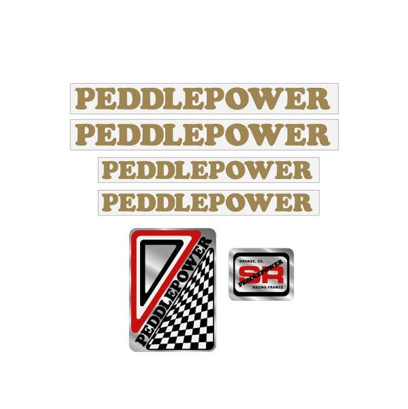 Peddlepower - Early GOLD decal set