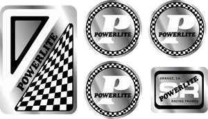 Powerlite - Early Chrome decal pack - white version