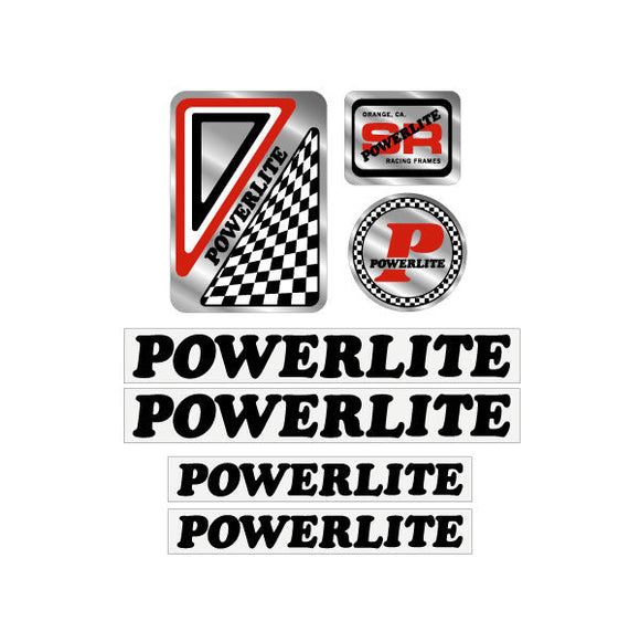 Powerlite - Early Black decal set