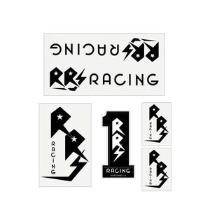 RRS - Gen1 - BLACK on clear decal set