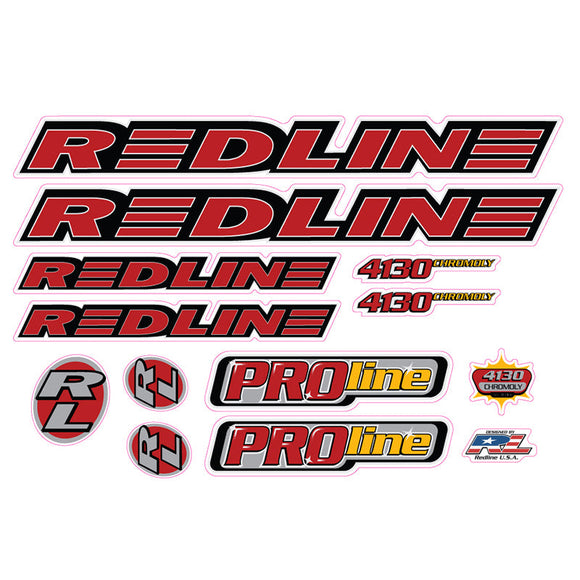 1996 Redline  - PROLINE - For Chrome frame Decal set