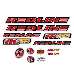 1996 Redline  - RL340 for chrome frame - Decal set