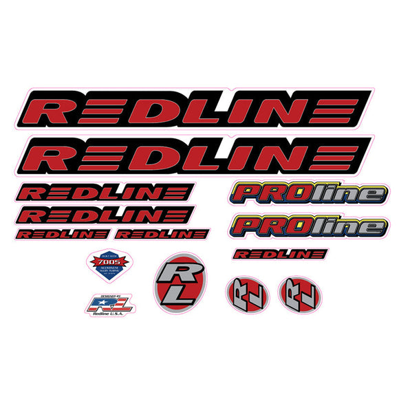 1997 Redline  - PROLINE - For Chrome frame Decal set