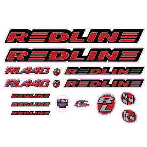 1998 Redline  - RL440 for chrome frame - Decal set