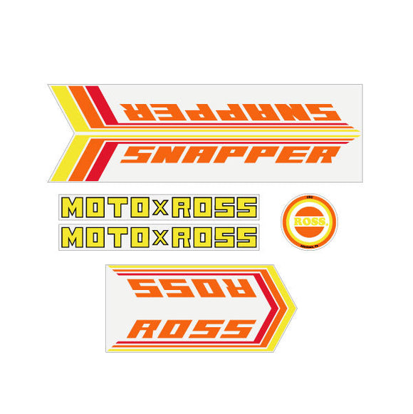 Ross - Snapper - Orange decal set