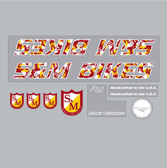 2001 S&M -RV white decal set