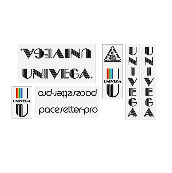 Univega - Pacesetter Pro clear decal set