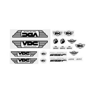 VDC frame set decals - on clear