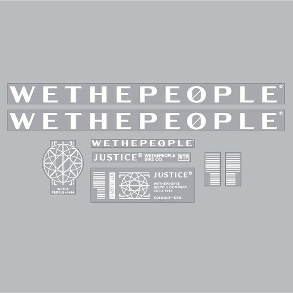 2001 We the People - Justice Black frame decal set