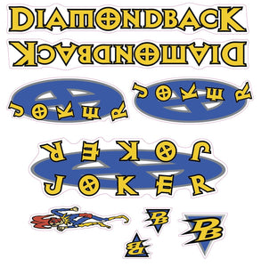 1998 Diamond Back -  Joker for chrome frame decal set