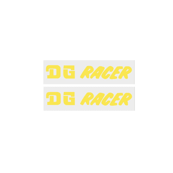 DG - Racer chain stay decal pair - yellow