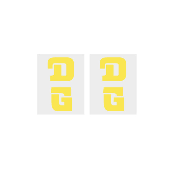 DG - seat mast decals pair - yellow