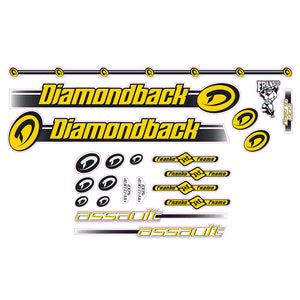 2000 Diamond Back - Assault for Polished frame decal set